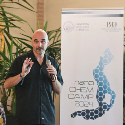 Prof. Paolo Bergese at the first Nanochemistry Camp