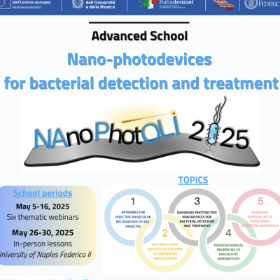 Advanced School on “Nano-photodevices for bacterial detection and treatment”